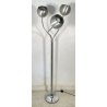 LAMPADA DA TERRA 3 BRACCI PIANTANA DESIGN ANNI 70 VINTAGE 1960 ATTR. REGGIANI 