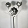 LAMPADA DA TERRA 3 BRACCI PIANTANA DESIGN ANNI 70 VINTAGE 1960 ATTR. REGGIANI 