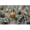 ANTICO LAMPADARIO Maria Teresa VETRO Murano 900 DORATO OLD GLASS HANGING LAMP