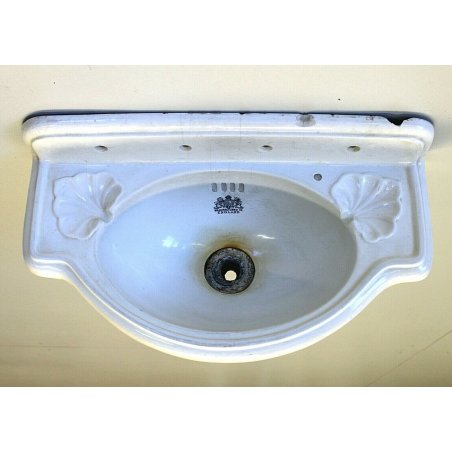 ANTICO LAVANDINO LAVABO CERAMICA BIANCA ANTIQUE ENGLISH CERAMIC SINK LIBERTY 