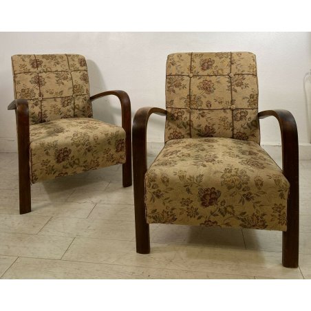 COPPIA POLTRONA ART DECO ARMCHAIR DESIGN SEDIA VINTAGE ANNI 20/30 SALA SALOTTO 