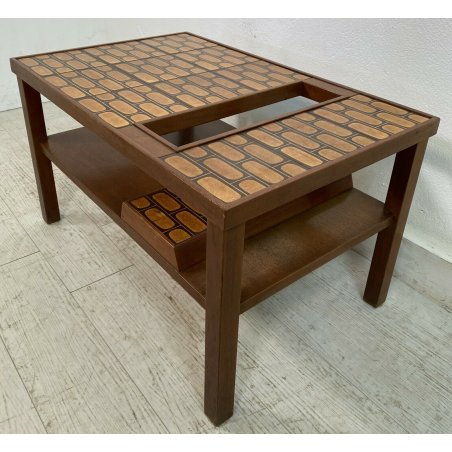 TAVOLINO BAR VINTAGE ANNI 60 DESIGN SALOTTO TAVOLO MID CENTURY PIASTRELLA TABLE 