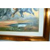 QUADRO OLIO TELA Luciano Lutring VEDUTA PAESAGGIO CAVALLO FURIA SELVAGGIA ARONA