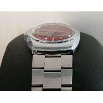 OROLOGIO polso di FORMA Starmaster VINTAGE anni 70 MECCANICO OLD RED WRISTWATCH