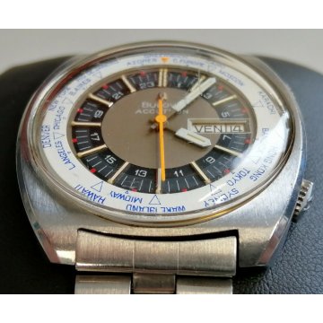 RARO OROLOGIO Bulova Accutron World Timer ANNI 70 VINTAGE OLD WATCH ORIGINALE