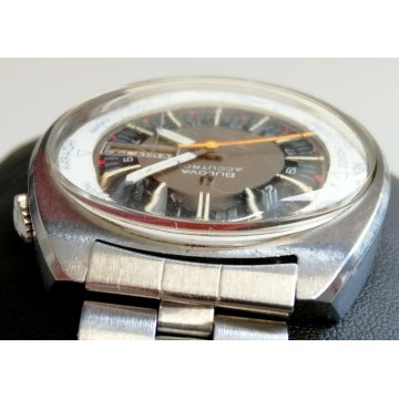 RARO OROLOGIO Bulova Accutron World Timer ANNI 70 VINTAGE OLD WATCH ORIGINALE