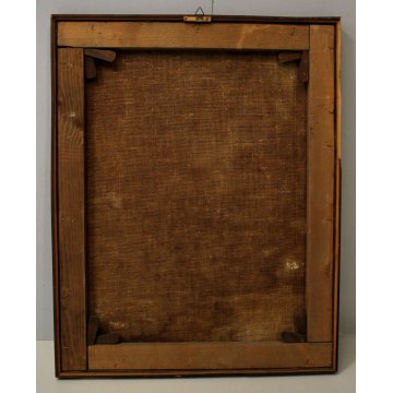 ANTICO STRAPPO AFFERSCO VEDUTA PAESAGGIO CON ARCHITETTURE MURA MEDIEVALI 