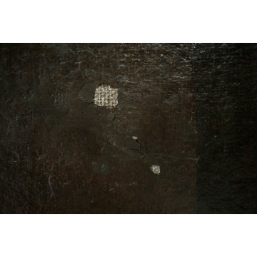 ANTICO STRAPPO AFFERSCO VEDUTA PAESAGGIO CON ARCHITETTURE MURA MEDIEVALI 