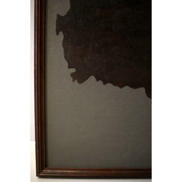 ANTICO STRAPPO AFFERSCO VEDUTA PAESAGGIO CON ARCHITETTURE MURA MEDIEVALI 