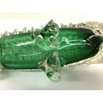 SCULTURA VETRO MURANO COCCODRILLO ANIMALE ART GLASS SOMMERSO ANNI 30 CROCODILE