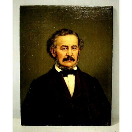 ANTICO QUADRO OLIO TELA  ATTR. Giuseppe Diotti RITRATTO NOBILUOMO EPOCA '800 ART