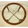 TAVOLO ROTONDO BASSO DA CENTRO VINTAGE ROUND SIDE TABLE DESIGN LEGNO MID CENTURY
