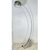 LAMPADA TERRA ARCO LAM DESIGN BOLOGNA ANNI 70 ACCIAIO INOX VINTAGE LAMP CROMATA