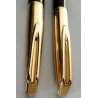 PARURE WATERMAN CF anni 70 VINTAGE penna stilografica NERO ORO OLD FOUNTAIN PEN