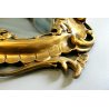 ANTICO GRANDE SPECCHIO SPECCHIERA PARETE BAROCCA CORNICE INTAGLIATA DORATA '900 