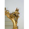 ANTICO GRANDE SPECCHIO SPECCHIERA PARETE BAROCCA CORNICE INTAGLIATA DORATA '900 