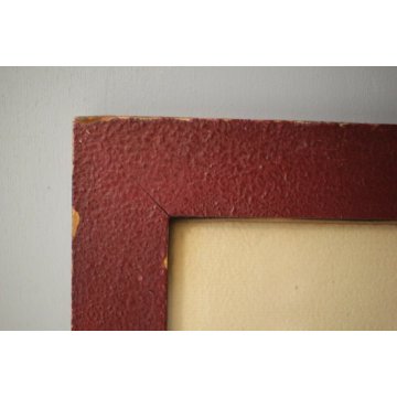 ANTICA INCISIONE LITOGRAFIA ACQUERELLATA La Galere Reale ala fonde 