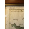 ANTICA CARTA GEOGRAFICA FRANCIA DIPARTIMENTO VESCOVATO DISTRETTO TRIBUNAL CANTON