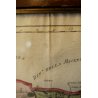 ANTICA CARTA GEOGRAFICA FRANCIA DIPARTIMENTO VESCOVATO DISTRETTO TRIBUNAL CANTON