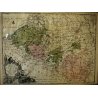 ANTICA STAMPA LITOGRAFIA CARTA GEOGRAFICA Nouvelle Carte Du Cercle De Borgogne