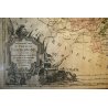 ANTICA STAMPA LITOGRAFIA CARTA GEOGRAFICA Nouvelle Carte Du Cercle De Borgogne