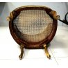 ANTICA POLTRONA POLTRONCINA BERGERE PAGLIA DI VIENNA Luigi Filippo Metà '800