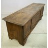 ANTICA CASSAPANCA DIPINTA VALDOSTANA 1800 LEGNO ABETE MASSELLO EPOCA PANCA BAULE