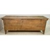 ANTICA CASSAPANCA DIPINTA VALDOSTANA 1800 LEGNO ABETE MASSELLO EPOCA PANCA BAULE