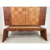 MOBILE BAR DECO VINTAGE DESIGN ATTR. ORVALDO BORSANI ANNI 30 SCACCHIERA CREDENZA