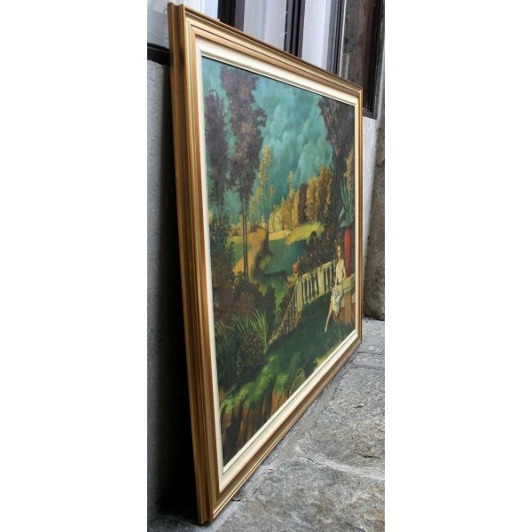 Quadro anni 70 di grandi dimensioni Antichità Restauri