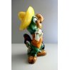 RARA SCULTURA CERAMICA ZACCAGNINI S.A. José Carioca Disney Ugo Zaccagnini '40s
