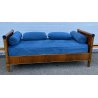 ANTICO LETTO IMPERO 1800 LEGNO NOCE DIVANO ORIGINALE ANTIQUARIATO OLD SOFA BED 