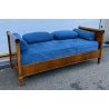 ANTICO LETTO IMPERO 1800 LEGNO NOCE DIVANO ORIGINALE ANTIQUARIATO OLD SOFA BED 