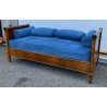 ANTICO LETTO IMPERO 1800 LEGNO NOCE DIVANO ORIGINALE ANTIQUARIATO OLD SOFA BED 