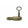 ANTICO LUCCHETTO ferro FUNZIONANTE UNA MANDATA CATENACCIO PADLOCK IRON KEY '900