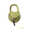 ANTICO LUCCHETTO ferro FUNZIONANTE UNA MANDATA CATENACCIO PADLOCK IRON KEY '900