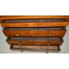 ANTICO COMO IMPERO 4 CASSETTI epoca 800 legno NOCE RADICA CASSETTONE CASSETTIERA