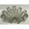GRANDE VASO CONCHIGLIA COPPA OVALE ERCOLE BAROVIER E TOSO IRIDATO 1940 MURANO 