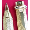 PENNA SFERA Must De Cartier TRINITY ORO epoca GOLDEN BALLPOINT PEN BOX plaque or