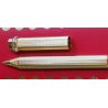 PENNA SFERA Must De Cartier TRINITY ORO epoca GOLDEN BALLPOINT PEN BOX plaque or
