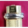PENNA SFERA Must De Cartier TRINITY ORO epoca GOLDEN BALLPOINT PEN BOX plaque or