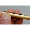 PENNA SFERA Must De Cartier TRINITY ORO epoca GOLDEN BALLPOINT PEN BOX plaque or