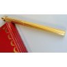 PENNA SFERA Must De Cartier TRINITY ORO epoca GOLDEN BALLPOINT PEN BOX plaque or