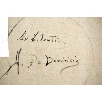 ANTICO GRANDE QUADRO OLIO TELA Aldo De Dominicis Strade di Parigi IMPRESSIONISTA