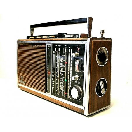 RADIO VINTAGE PORTATILE GRUNDIG SATELLIT TRANSISTOR 6001 (69/71) WOODEN EDITION 