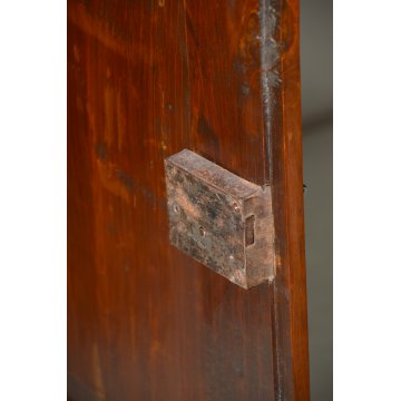 ANTICA CREDENZA PIEMONTESE legno CILIEGIO epoca 800 SCOLPITA madia DISPENSA arte