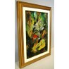 QUADRO ENCAUSTO SU CARTONE Giandante X ASTRATTO ESPRESSIONISTA MILANO '900