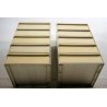 COPPIA CASSETTIERA KARTELL DESIGN Simon Fussel 5 CASSETTI TOP BIANCO ABS ANNI 70