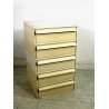 CASSETTIERA KARTELL DESIGN Simon Fussel 5 CASSETTI TOP BIANCO ABS VINTAGE 1970