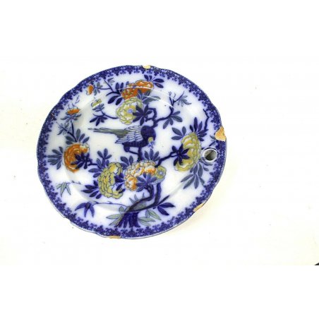 ANTICO PIATTO CERAMICA SCALDAVIVADE Coperland and Garrett CINESERIA POTTERY '800